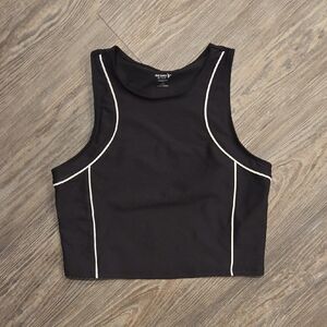 Old Navy Black Tank Top with White Accents